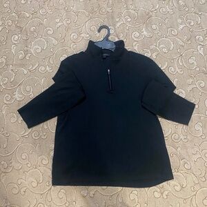 Dark Blue Fuzzy Quarterzip